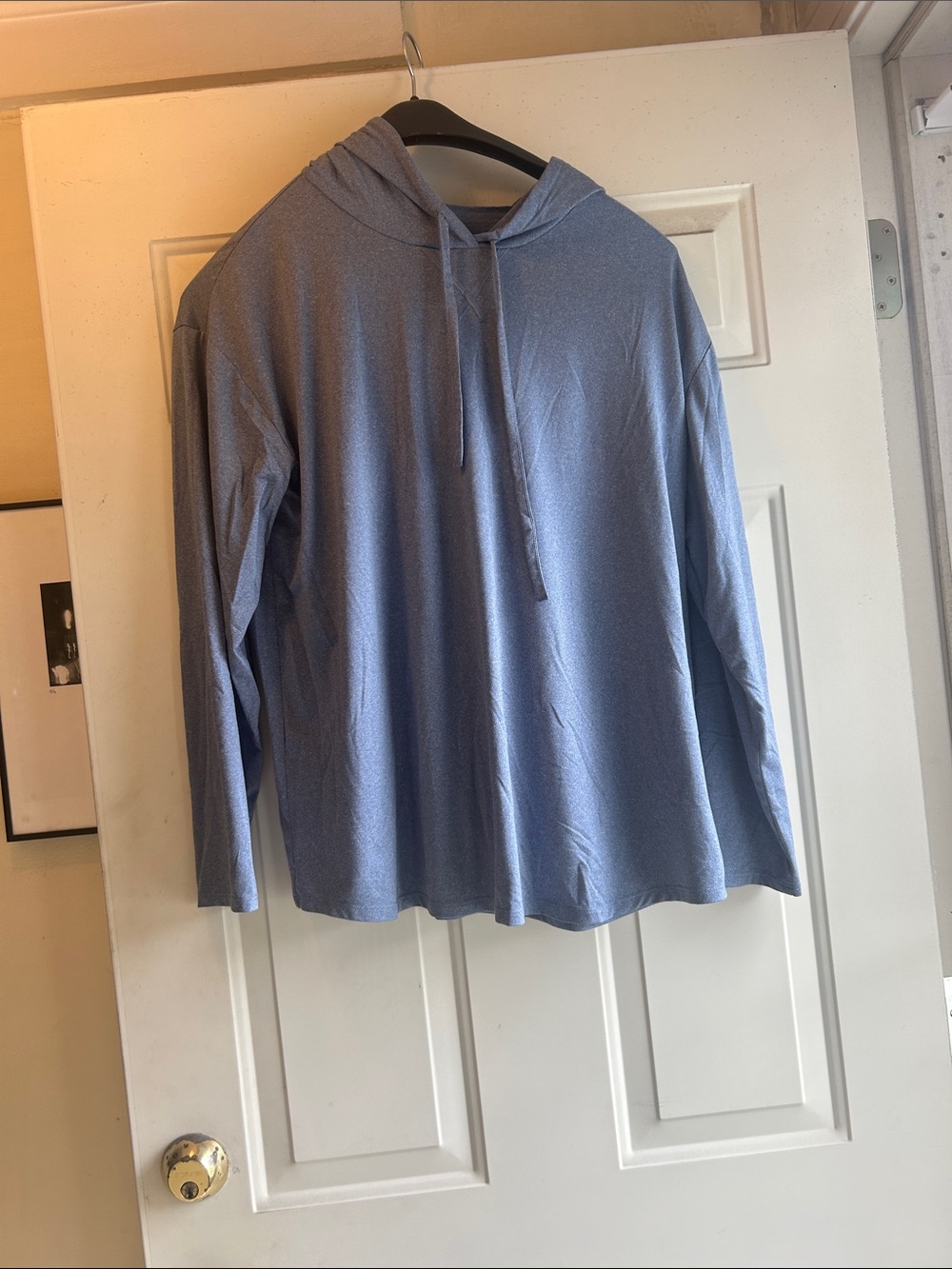32 Degrees Women's Light Blue Hooded Long-Sleeve Top